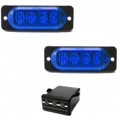 10 Conjunto Estrobo Led azul Bivolt SMD alta visualiza��o efeitos