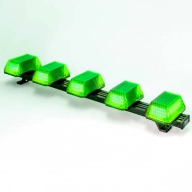 5 Giroflex 1.0mt 5 cupulas 180 leds 12v ou 24v verde