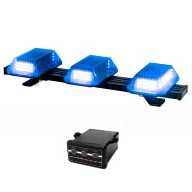3 Giroflex 60cm azul 3 c�pulas 186 leds 12v ou 24v