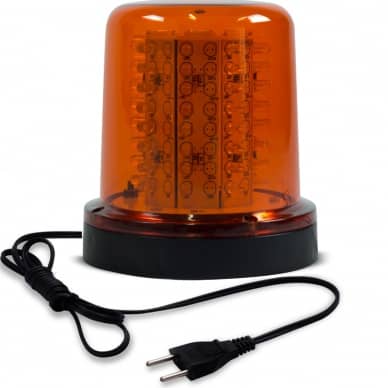 10 Giroled Giroflex redondo �mbar com fixa��o por parafusos com 64 leds bivolt 110/220v com tomada