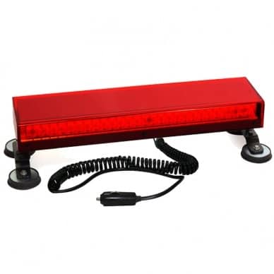 3 Giroflex Giroled Vermelho Barra 64cm 12v Im� E Plug Efeitos