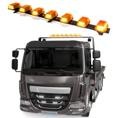 4 Giroflex 1.2mt 7 c�pulas �mbar 354 leds 12v ou 24v