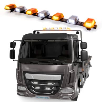 4 Giroflex 1.70mt 7 c�pulas bicolor 354 leds 12v ou 24v 
