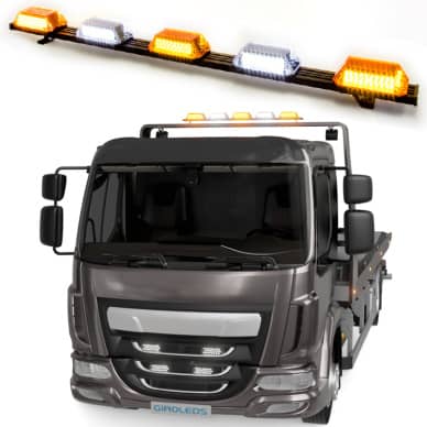 4 Giroflex 1.20mt 5 cupulas 324 leds 12v ou 24v Bicolor