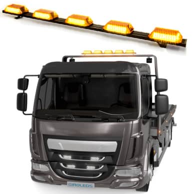 4 Giroflex 1.70mt 5 c�pulas 324 leds �mbar 12v ou 24v