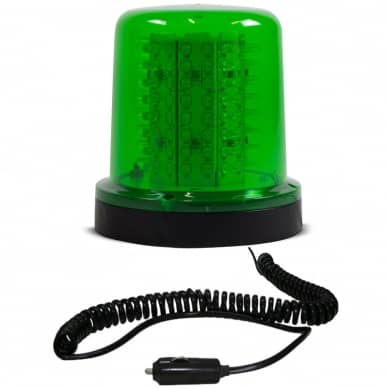 10 Giroled Giroflex redondo verde im� e plug 64 leds 12vcc ou 24vcc