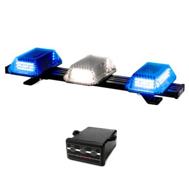 3 Giroflex 60cm azul e branco 3 c�pulas 186 leds 12v ou 24v