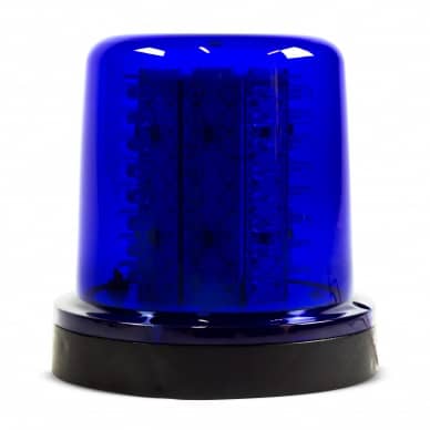 10 Giroled Giroflex redondo azul com fixa��o por parafusos com 64 leds bivolt 110/220v