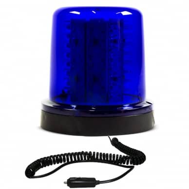 10 Giroled Giroflex redondo azul im� e plug 64 leds 12vcc ou 24vcc