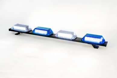5 Giroflex 1.0mt 4 cupulas 264 leds 12v ou 24v Azul e branco