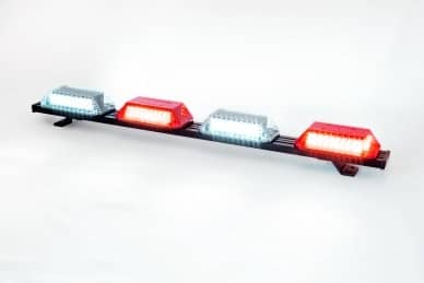 5 Giroflex 1.0mt 4 cupulas 264 leds 12v ou 24v vermelho e branco