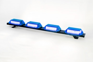 5 Giroflex 1.0mt 4 cupulas 264 leds 12v ou 24v Azul