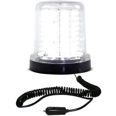 10 Giroled Giroflex redondo branco im� e plug 64 leds 12vcc ou 24vcc