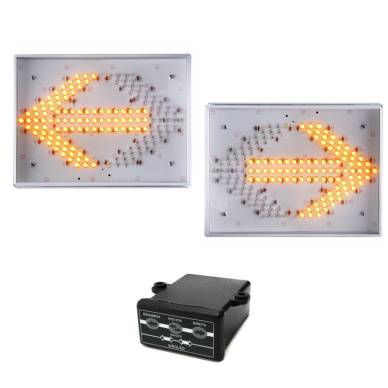 5 Conjunto de seta indicativa direcionador de tr�fego SLIM 12v ou 24v