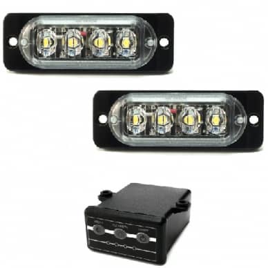 10 Conjunto Estrobo Led branco Bivolt SMD alta visualiza��o efeitos