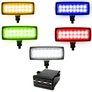 10 CONJUNTO ESTROBO E FAROL AUXILIAR 12V OU 24V V�RIAS CORES