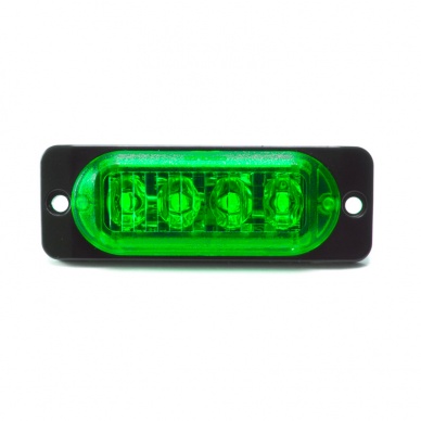 30 Sinaleira Lanterna Lateral bivolt 12v 24v Led SMD verde 0,8w
