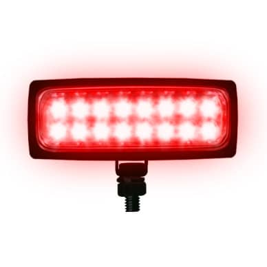 20 Farol auxiliar milha led 12v vermelho