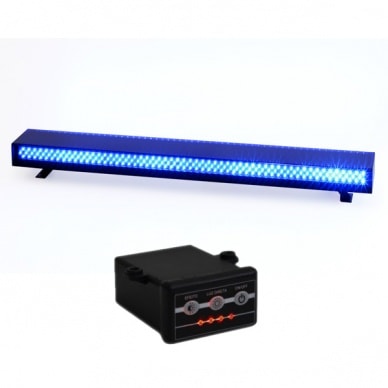 4 Giroled giroflex sinalizador barra 1.20m. 12vcc 24vcc Cor AZUL 