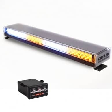 3 Giroled giroflex sinalizador barra 60cm. 12vcc 24vcc bicolor