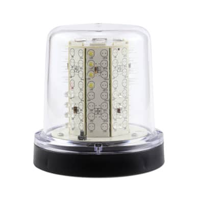 10 Giroled Giroflex redondo branco com fixa��o por parafusos e 32 leds 12vcc