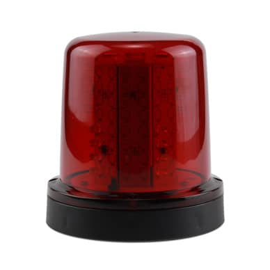 10 Giroled Giroflex redondo vermelho com fixa��o por parafusos e 32 leds 12vcc