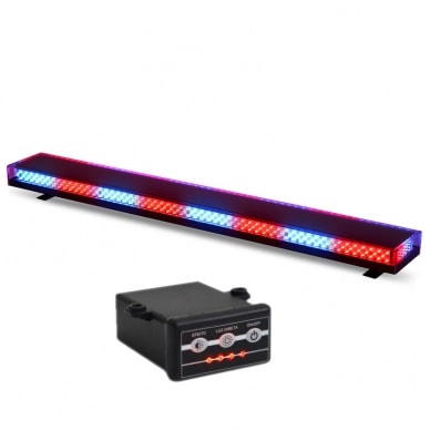 4 Giroled giroflex sinalizador barra 1.20m 12vcc 24vcc-azul vermelho