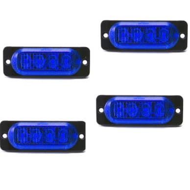 20 Sinaleira Lanterna Lateral bivolt 12v 24v Led SMD azul 0,8w