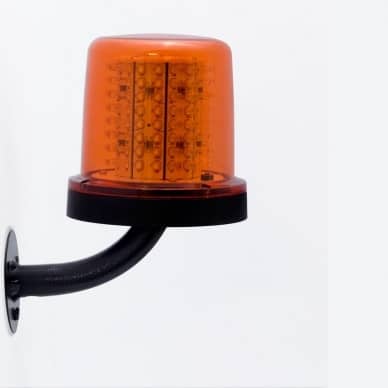 10 Giroled Giroflex redondo �mbar com suporte parede e 128 leds 12vcc ou 24vcc