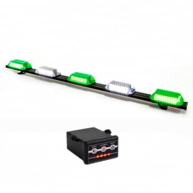 4 Giroflex 1.20mt 5 cupulas 324 leds 12v ou 24v verde e branco