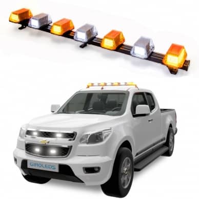 4 Giroflex 1.20mt 7 c�pulas bicolor 354 leds 12v ou 24v com engate