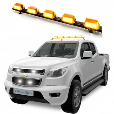 4 Giroflex 1.20mt  5 c�pulas 324 leds 12v ou 24v �mbar com engate