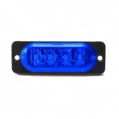 30 Sinaleira Lanterna Lateral bivolt 12v 24v Led SMD azul 0,8w