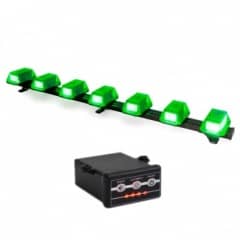 4 Giroflex 1.20mt 7 c�pulas verde 354 leds 12v ou 24v