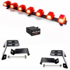 4 Giroflex 1.20mt 7 c�pulas vermelho 354 leds 12v ou 24v com engate