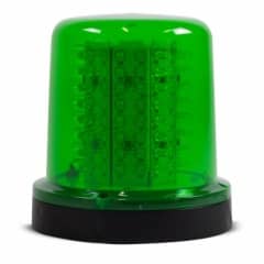 10 Giroled Giroflex redondo verde com fixa��o por parafusos e 128 leds 12vcc ou 24vcc