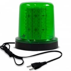 10 Giroled Giroflex redondo verde com fixa��o por parafusos com 64 leds bivolt 110/220v com tomada