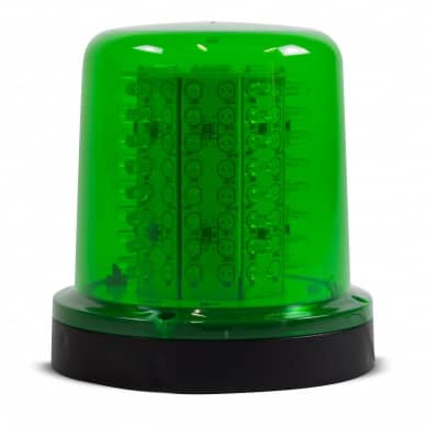 10 Giroled Giroflex redondo verde com fixa��o por parafusos com 64 leds bivolt 110/220v
