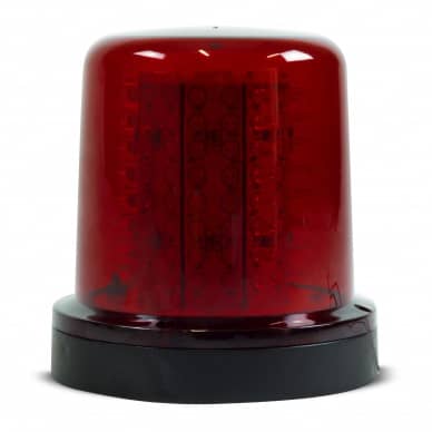 10 Giroled Giroflex redondo vermelho com fixa��o por parafusos e 64 leds 12vcc ou 24vcc