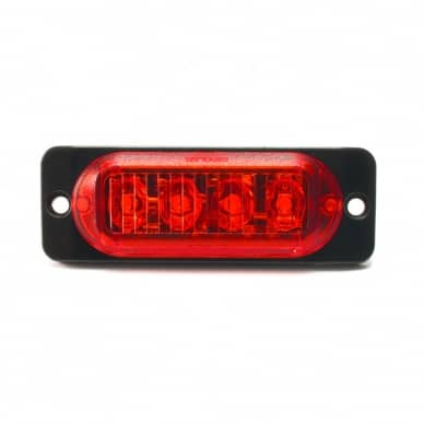 30 Sinaleira Lanterna Lateral bivolt 12v 24v Led SMD vermelha 0,8w
